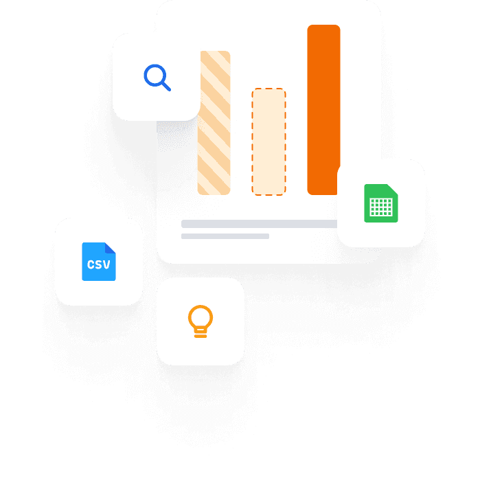 JobDone reports with spreadsheet and CSV exports